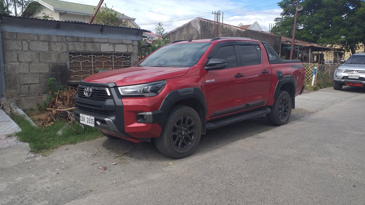 Red 2020 Toyota Hilux V Conquest 4x4 diesel pickup