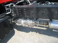 Cordierite diesel particulate filter mounted on a 2008 GM C7500 diesel truck