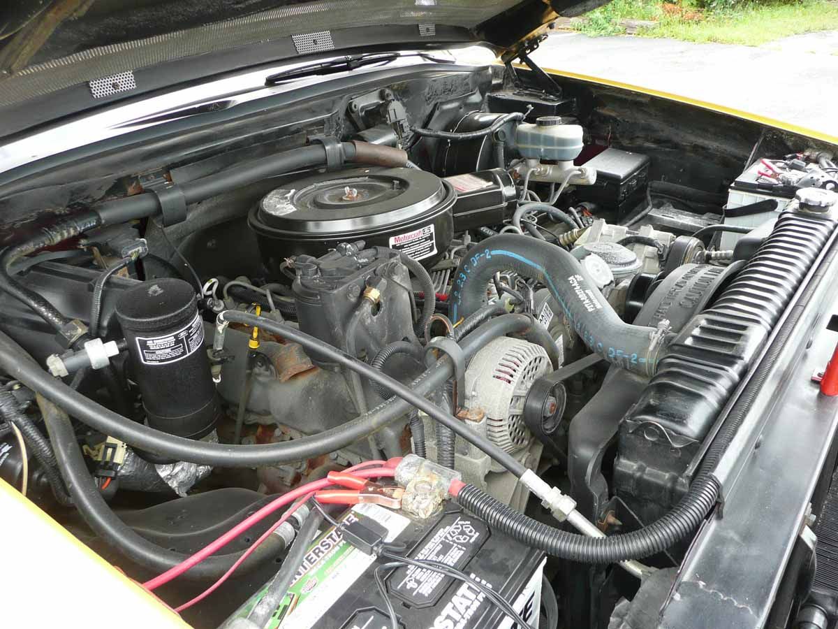 Engine bay detail of the 1994 Ford Power Stroke Concept Truck