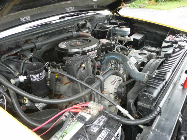 Engine bay detail of the 1994 Ford Power Stroke Concept Truck